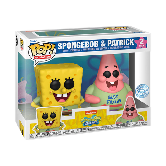 SpongeBob SquarePants - SpongeBob & Patrick Best Friends Funko Pop! 2-Pack (DAMAGED BOX)