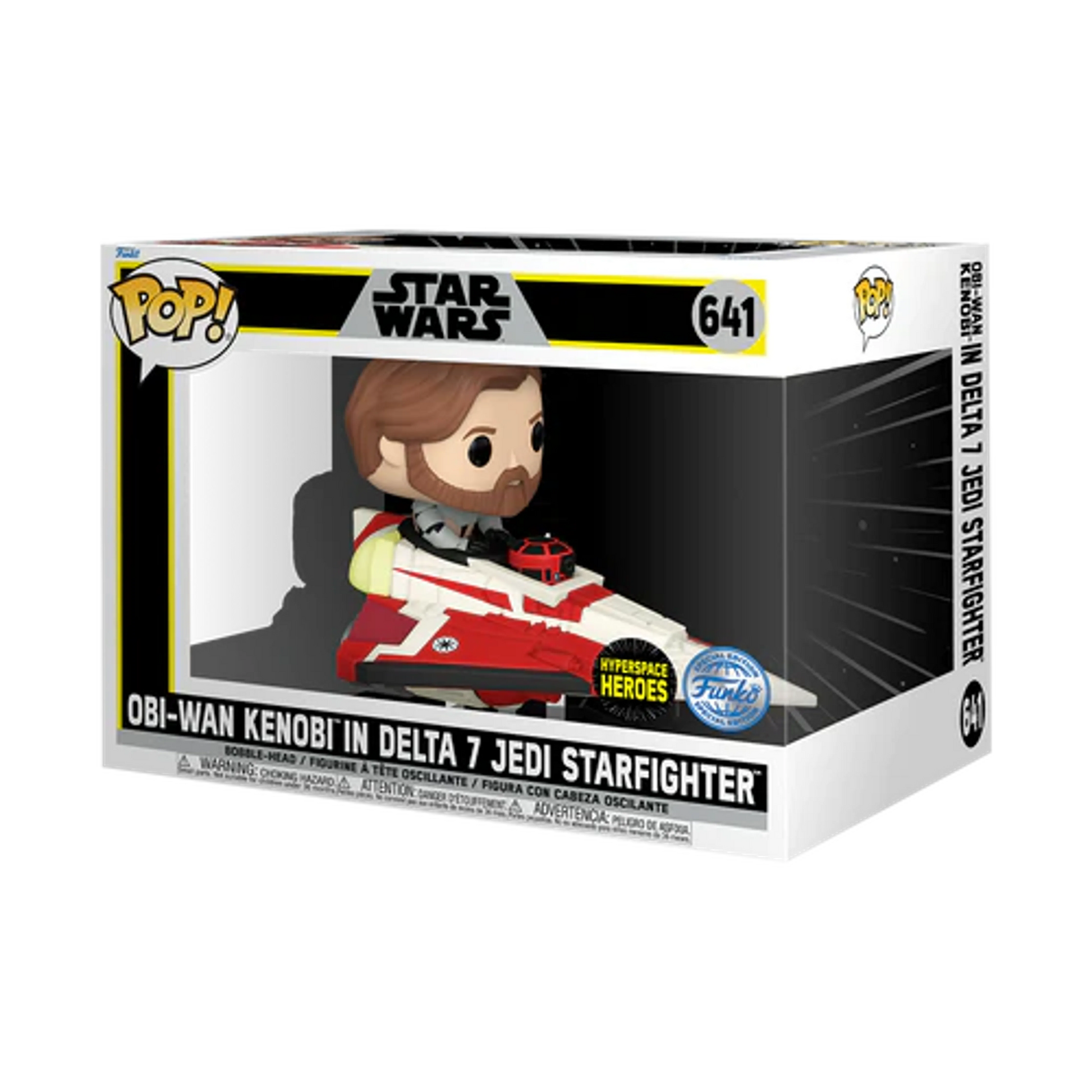Star Wars: Hyperspace Heroes – Obi-Wan Kenobi in Delta 7 Starfighter Funko Pop! Ride