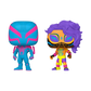 Spider-Man: Across The Spider-verse - Spider-Man 2099 and Spider-Man India Blacklight Funko Pop! 2-Pack