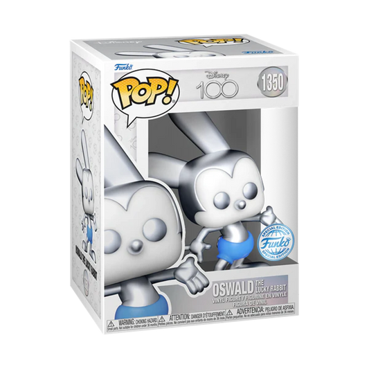 Disney 100 - Oswald The Lucky Rabbit (Platinum) Funko Pop!