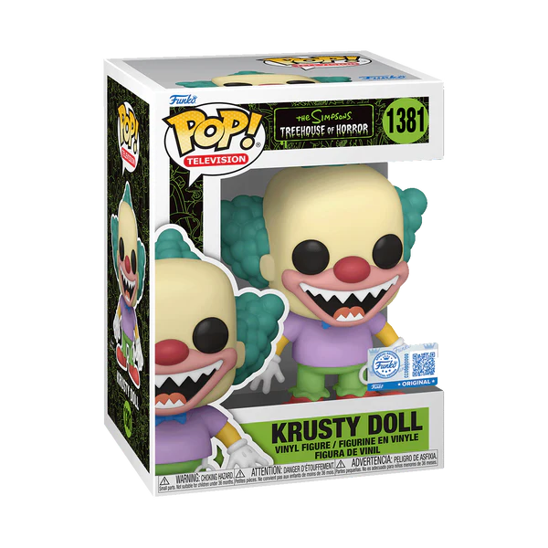 The Simpsons Treehouse of Horror - Krusty Doll #1381 Funko Pop!