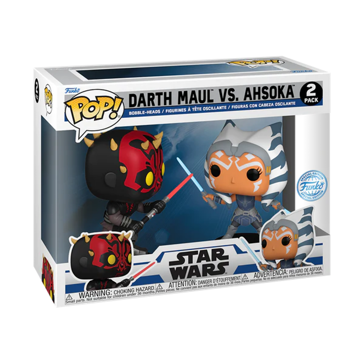 Star Wars - Darth Maul vs. Ahsoka Funko Pop! 2-Pack Vinyl Figure
