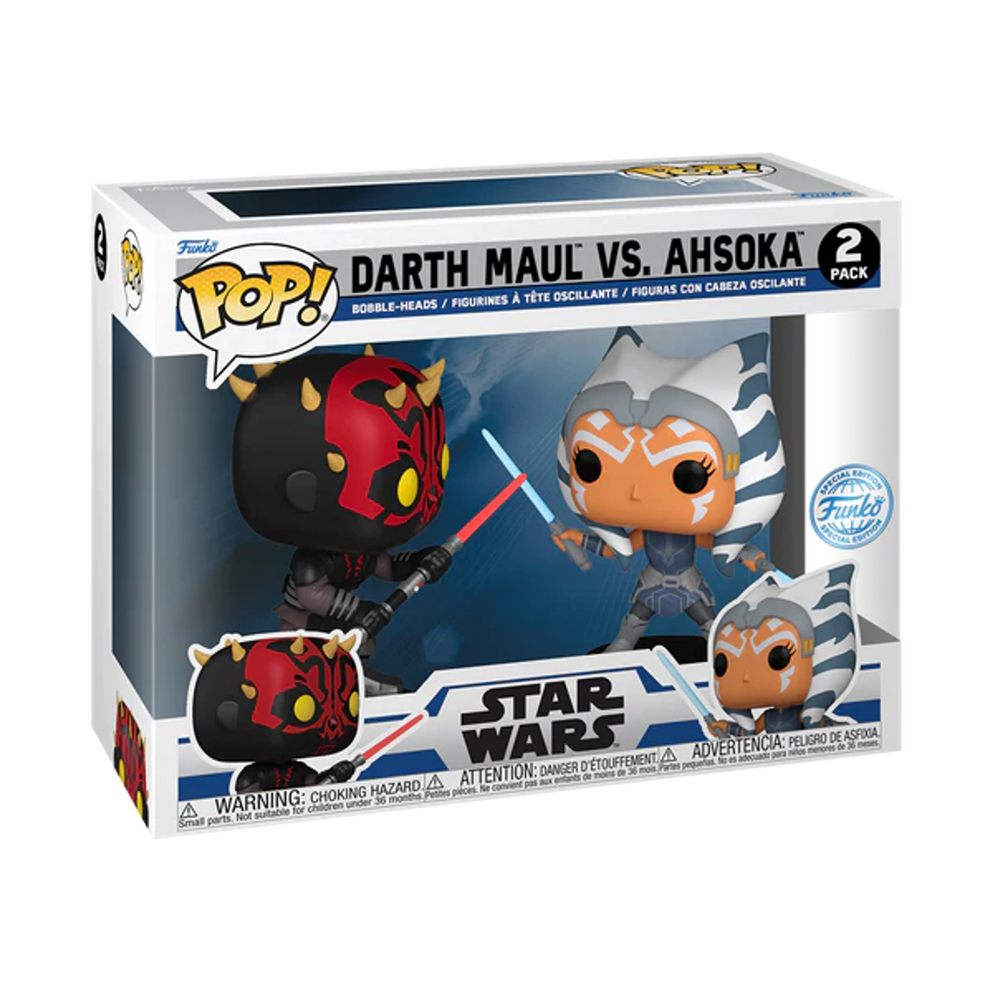 Star Wars - Darth Maul vs. Ahsoka Funko Pop! 2-Pack Vinyl Figure