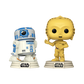 Star Wars: D100 - R2-D2 & C-3PO Retro Reimagined Funko Pop! 2-Pack Vinyl Figure