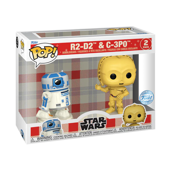Star Wars: D100 - R2-D2 & C-3PO Retro Reimagined Funko Pop! 2-Pack Vinyl Figure