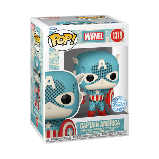 Marvel Comics: D100 - Captain America Retro Reimagined Funko Pop!