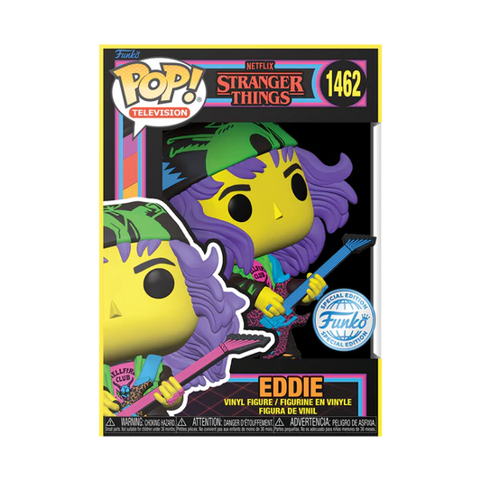 Stranger Things - Finale Eddie (With Guitar) Blacklight Funko Pop!