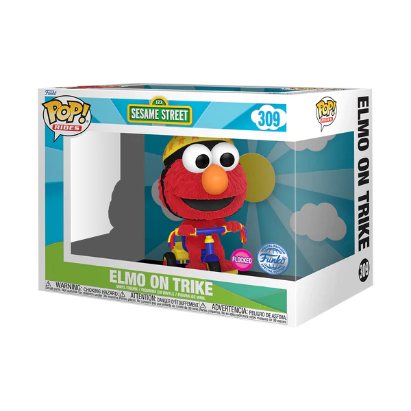 Sesame Street - Elmo On Trike (Flocked) Funko Pop! Ride