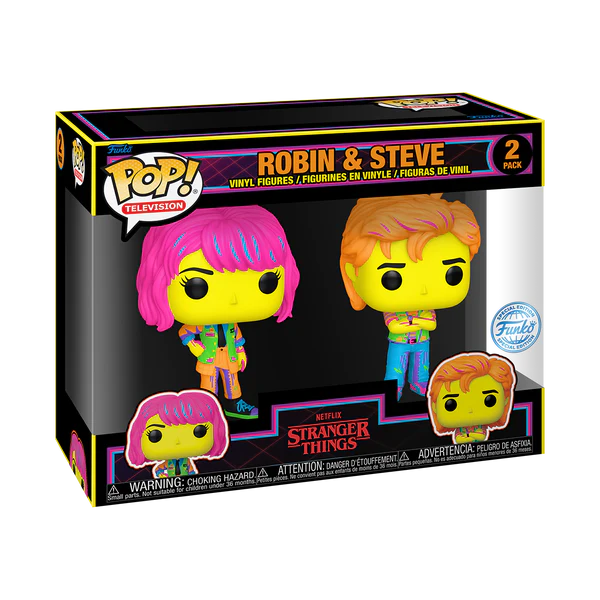 Stranger Things - Robin and Steve (Blacklight) Funko Pop! 2-Pack