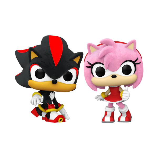 Sonic The Hedgehog - Shadow and Amy (Flocked) Funko Pop! 2-Pack