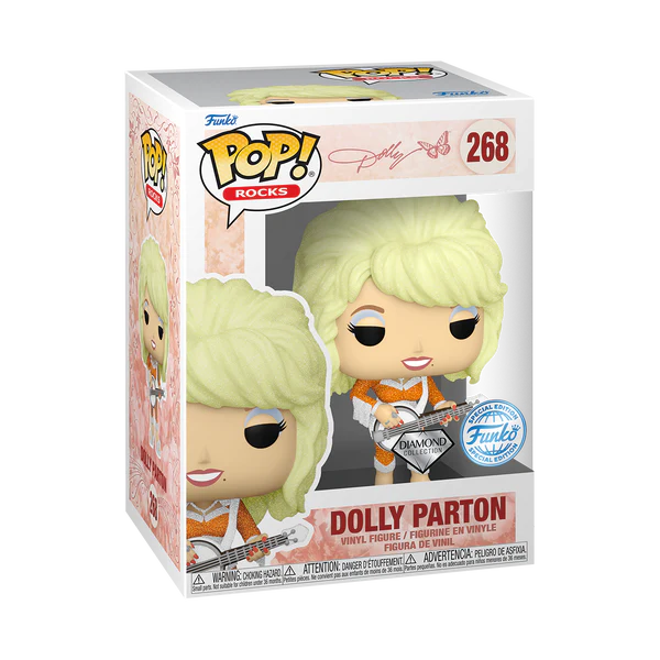 Dolly Parton - Dolly Parton with Guitar Diamond Glitter Funko Pop!