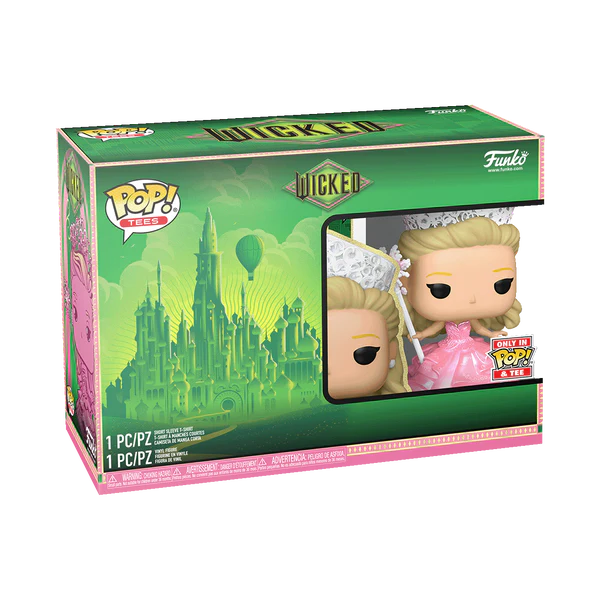 Wicked - Glinda Pearlescent Funko Pop! & Tee (Size Small)