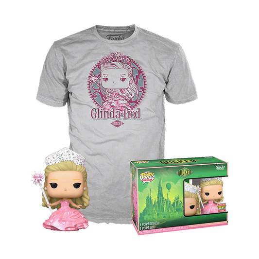 Wicked - Glinda Pearlescent Funko Pop! & Tee (Size Small)