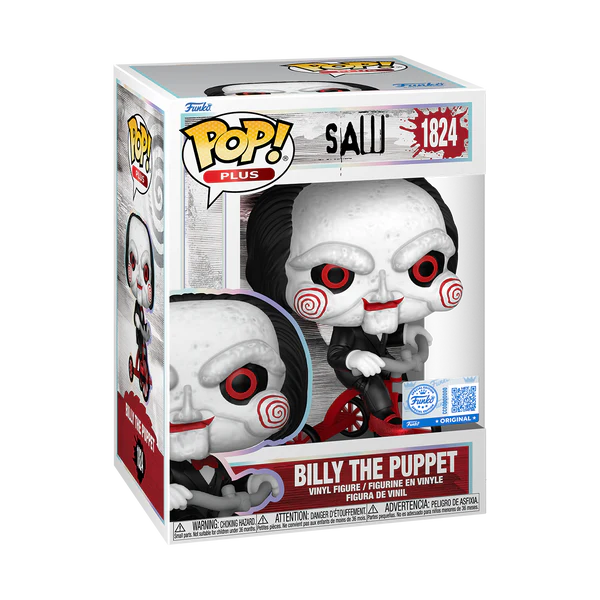 Saw - Billy The Puppet (On Tricycle) #1824 Funko Pop! Plus