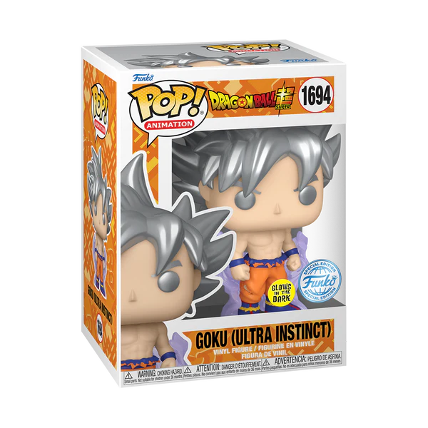 Dragon Ball Super - Goku Ultra Instinct (Glow) Funko Pop!