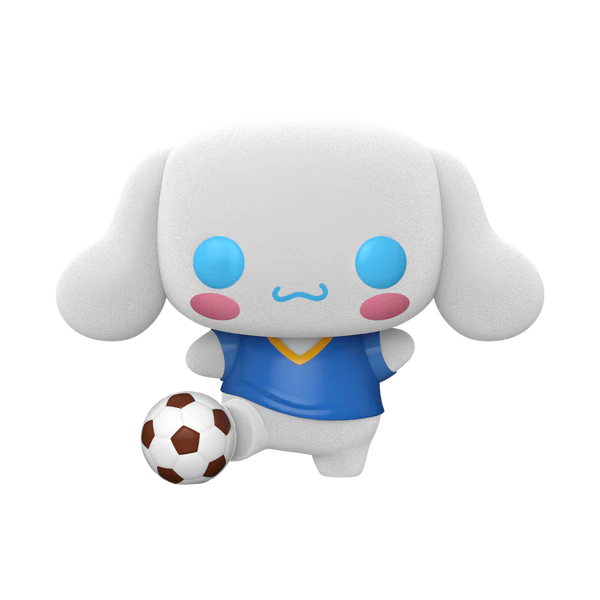 Sanrio - Cinnamoroll (Flocked) with Soccer Ball Funko Pop!