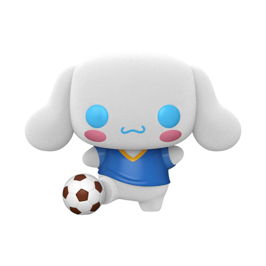 Sanrio - Cinnamoroll (Flocked) with Soccer Ball Funko Pop!