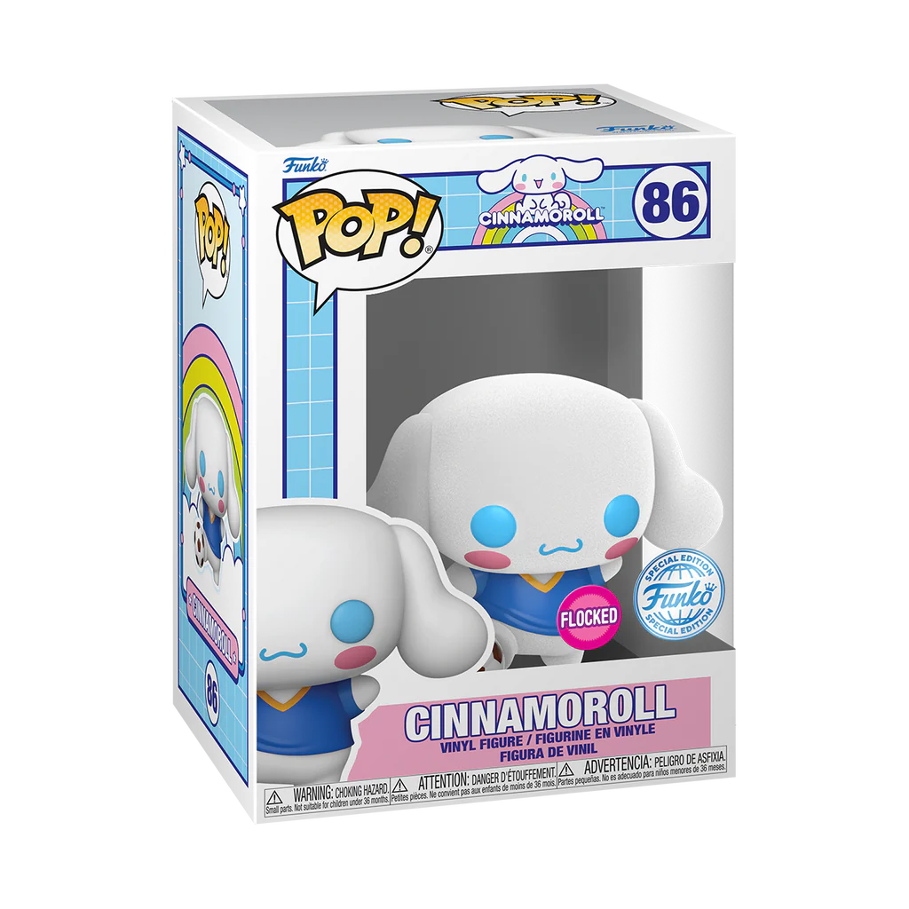 Sanrio - Cinnamoroll (Flocked) with Soccer Ball Funko Pop!