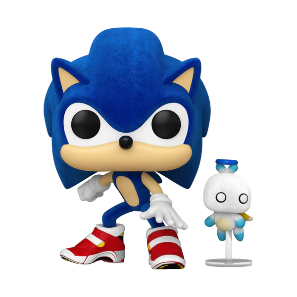 Sonic the Hedgehog - Sonic With Chao (Flocked) Funko Pop!