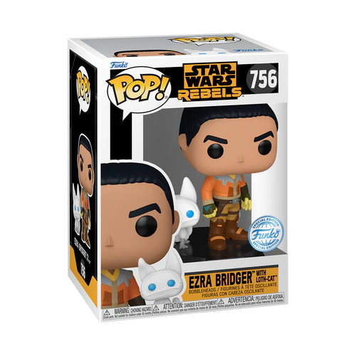 Star Wars: Rebels - Ezra Bridger With Loth-Cat Funko Pop!