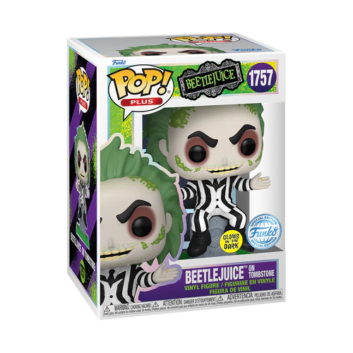 Beetlejuice - Beetlejuice on Tombstone (Glow) Funko Pop! Plus