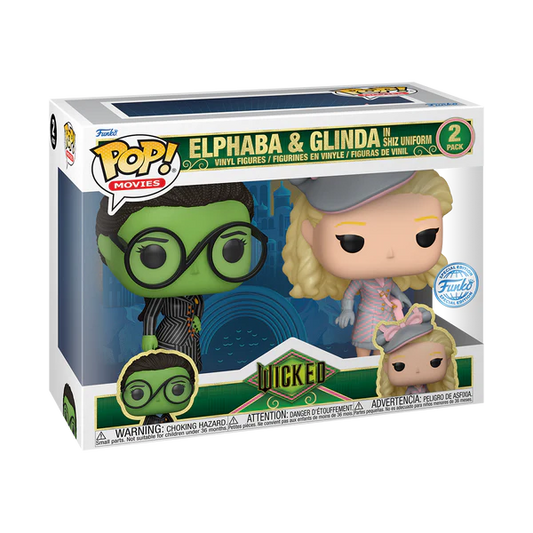 Wicked - Elphaba And Glinda In Shiz Uniform Funko Pop! 2-Pack
