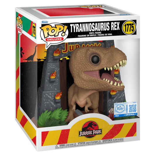 Jurassic Park - Tyrannosaurus Rex with Gates Deluxe Funko Pop!