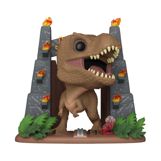 Jurassic Park - Tyrannosaurus Rex with Gates Deluxe Funko Pop!