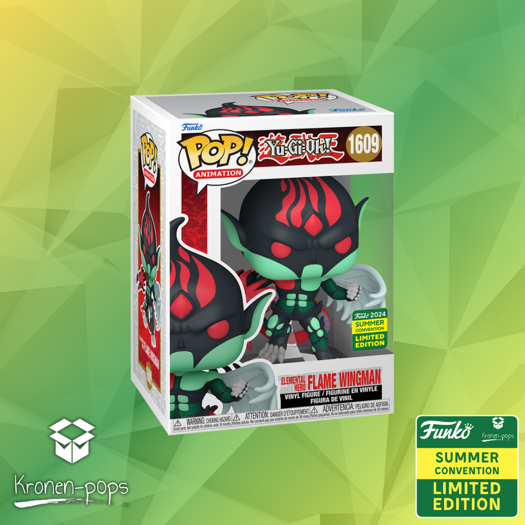 Yu-Gi-Oh! -  Elemental HERO Flame Wingman 2024 Summer Convention Exclusive Funko Pop!