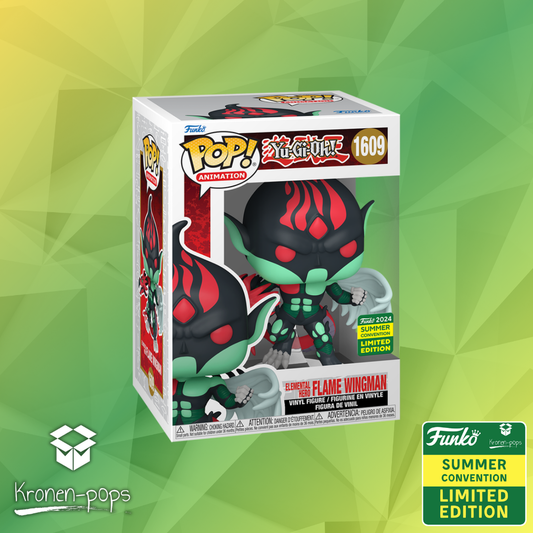 Yu-Gi-Oh! -  Elemental HERO Flame Wingman 2024 Summer Convention Exclusive Funko Pop!