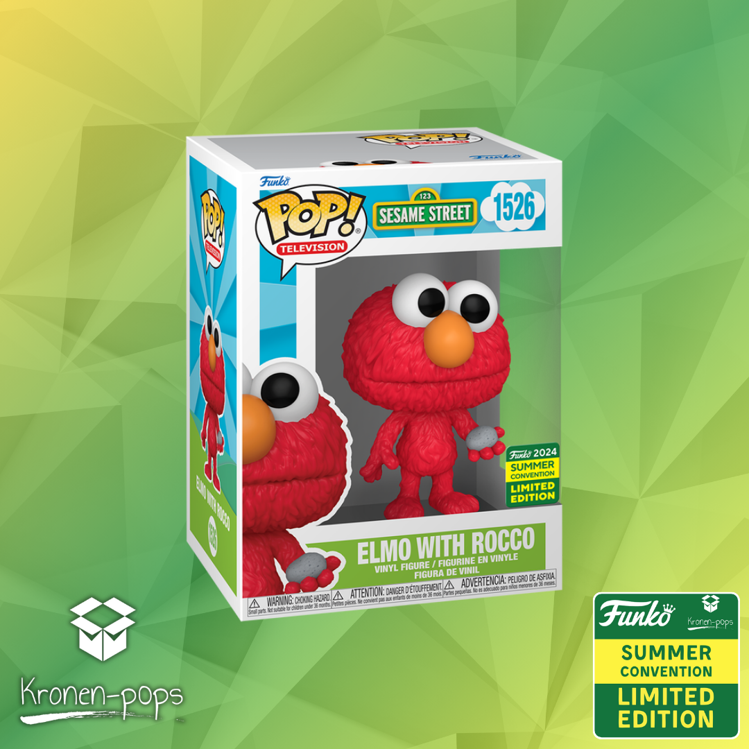 Sesame Street - Elmo with Rocco 2024 Summer Convention Exclusive Funko ...