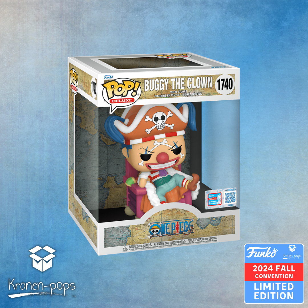 One Piece - Buggy on Throne 2024 Fall Convention Exclusive Deluxe Funko Pop!