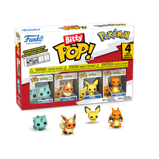 Bitty Pop! Pokémon Bulbasaur 4-Pack Series 3