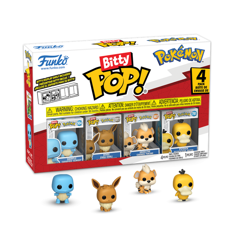 Bitty Pop! Pokémon Squirtle 4-Pack Series 4