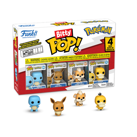 Bitty Pop! Pokémon Squirtle 4-Pack Series 4