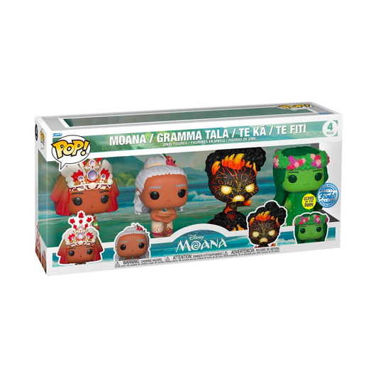 Disney - Moana (Glow Te Ka) 4-Pack Funko Pop!