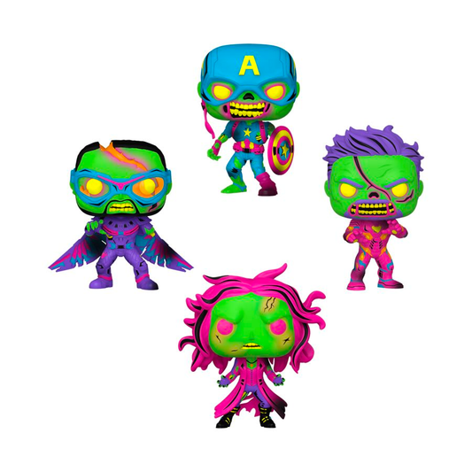 Marvel - What If...? Blacklight 4-Pack Funko Pop!