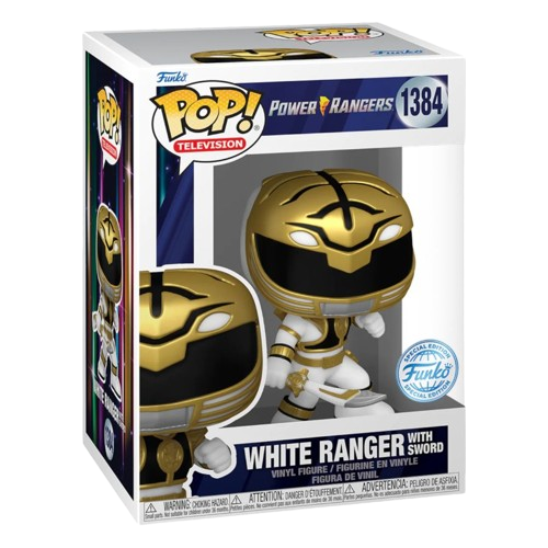 Power Rangers 30th Anniversary - White Ranger with Sword Funko Pop!