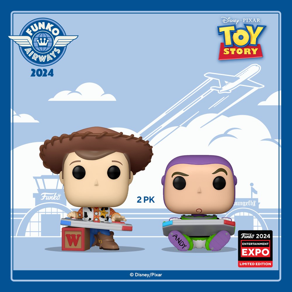 Toy Story  - Buzz Lightyear & Woody C2E2 Expo Exclusive Funko Pop! 2pack