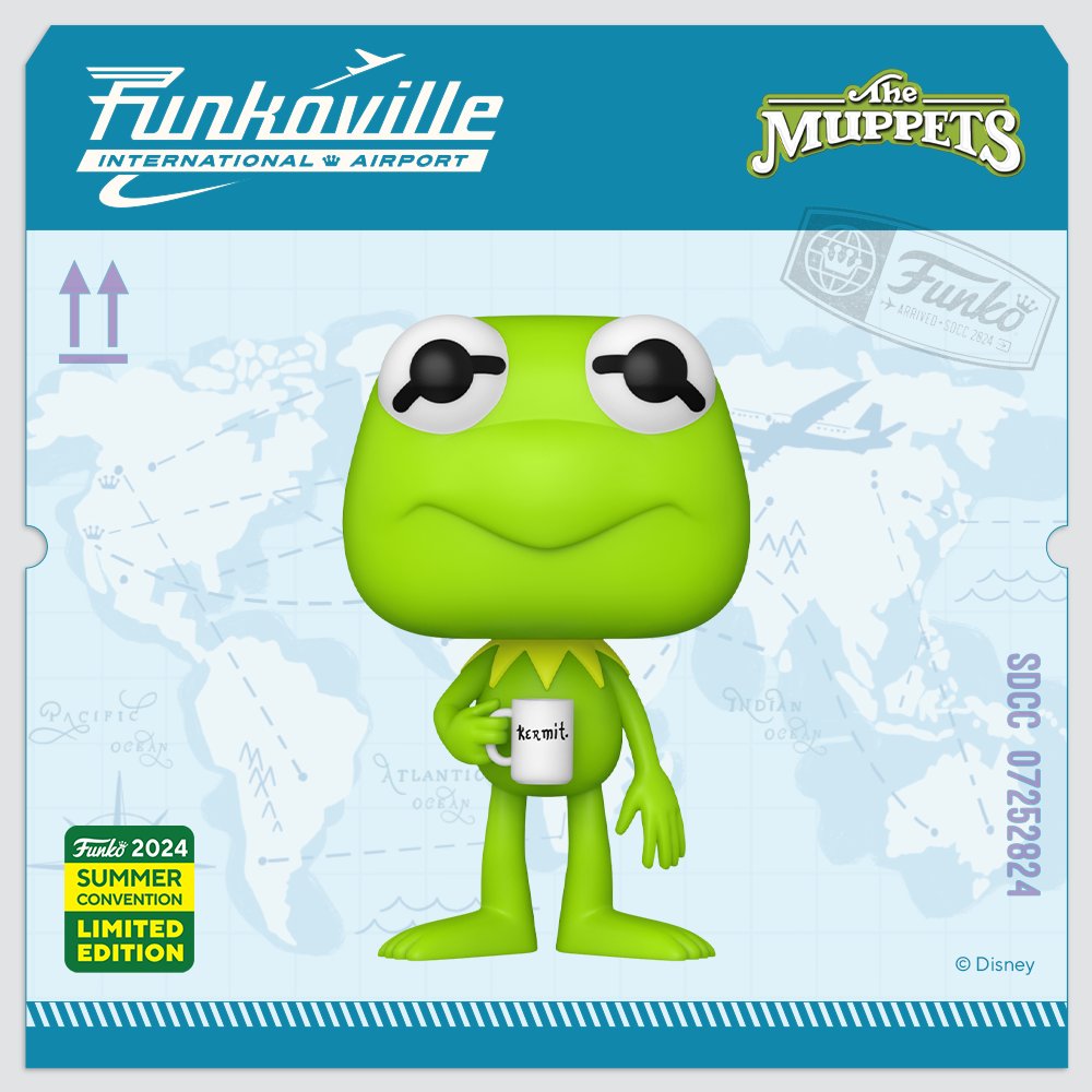 The Muppets - Kermit with mug 2024 Summer Convention Exclusive Funko Pop!