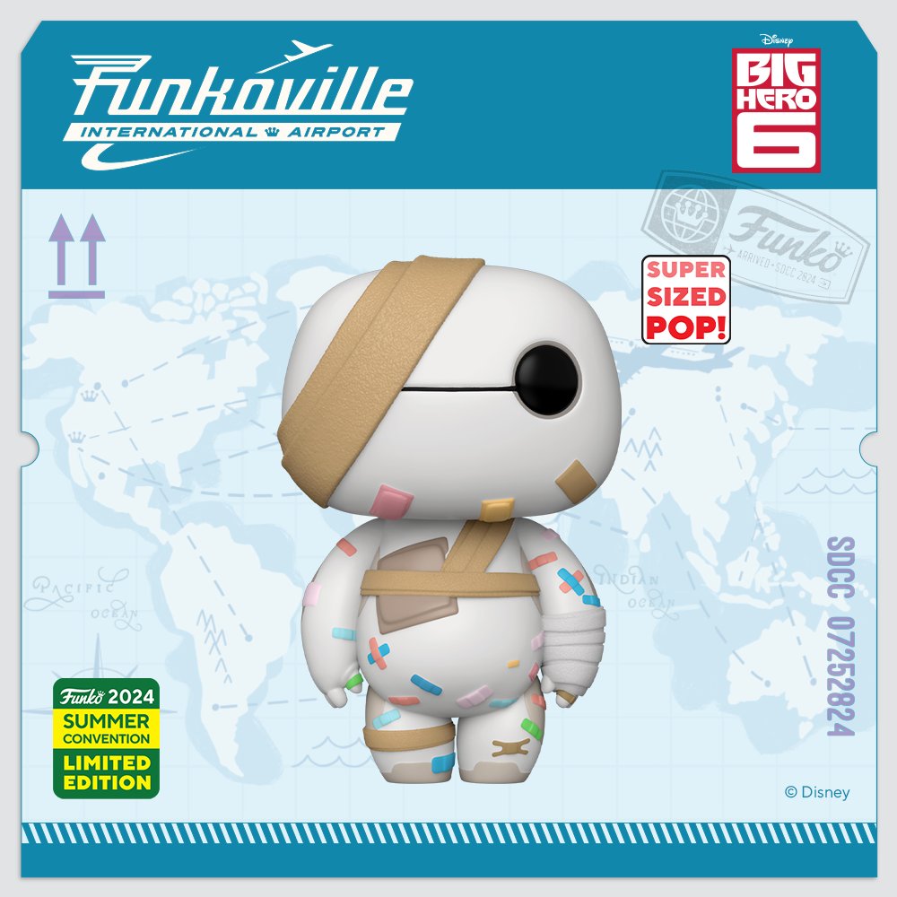 Big Hero 6 - Baymax with bandages 2024 Summer Convention Exclusive 6" Funko Pop!