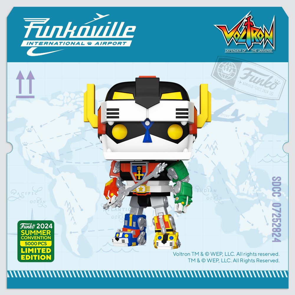 Voltron: Defender of the Universe -  Voltron 2024 Summer Convention Exclusive Funko Pop! Super