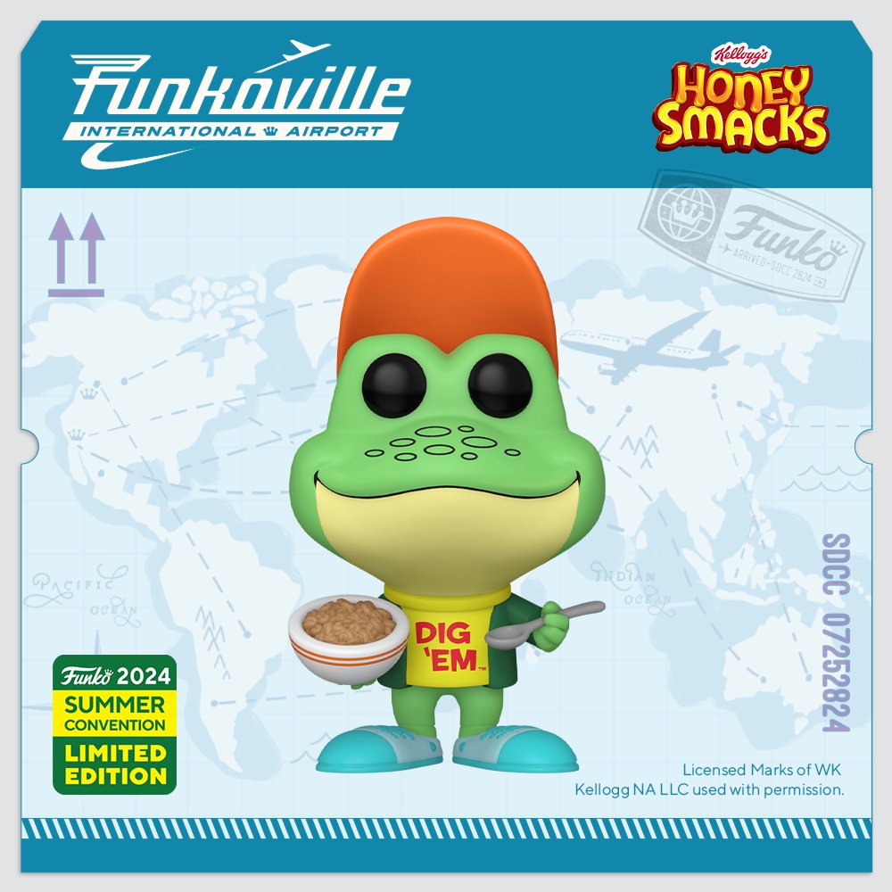 Kellogg’s Honey Smacks -  Dig 'Em Frog 2024 Summer Convention Exclusive Funko Pop!