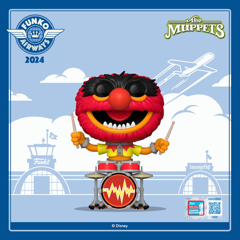 The Muppets - Animal With Drums 2024 Fall Convention Exclusive Funko Pop!