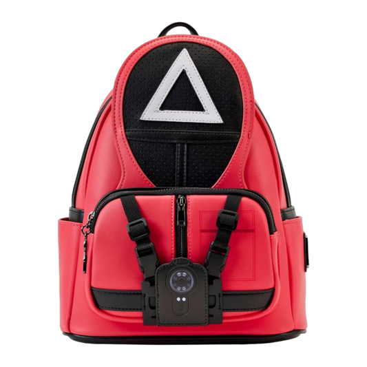 Loungefly Squid Game - Triangle Guard Exclusive Cosplay Mini Backpack