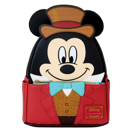 Loungefly Limited Edition Mickey Mouse Christmas Carol Bob Cratchit Cosplay Mini Backpack