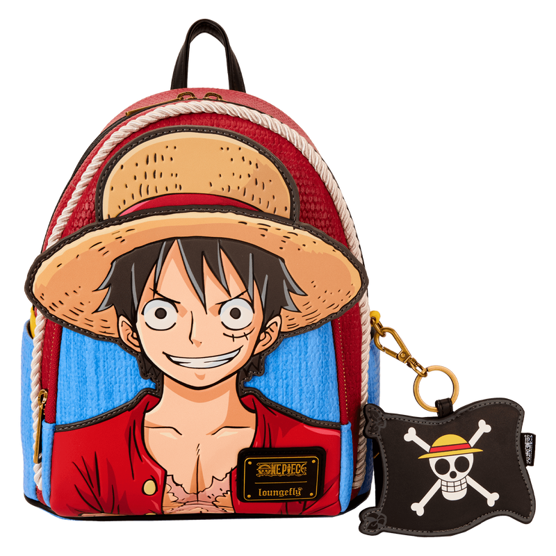 Loungefly NYCC Limited Edition One Piece Luffy Cosplay Mini Backpack With Coin Bag