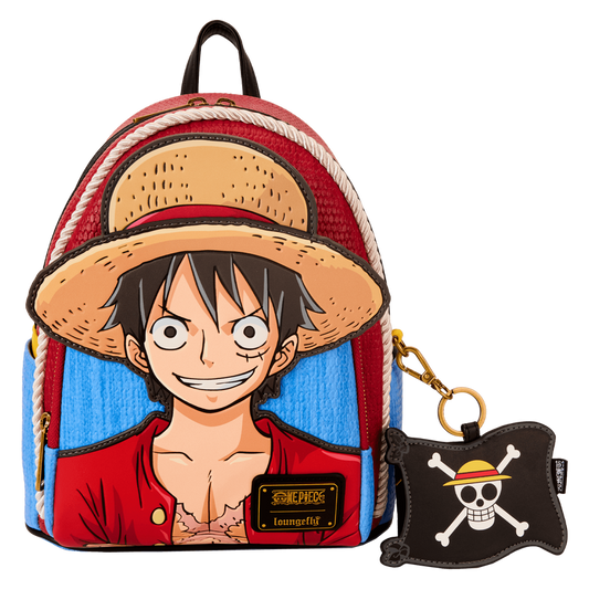 Loungefly NYCC Limited Edition One Piece Luffy Cosplay Mini Backpack With Coin Bag