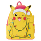 Loungefly Pokémon Santa Pikachu Christmas Lights Light Up Mini Backpack