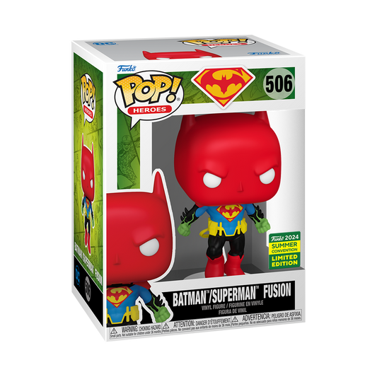 Batman/Superman: World’s Finest -  Batman / Superman Fusion 2024 Summer Convention Exclusive Funko Pop!